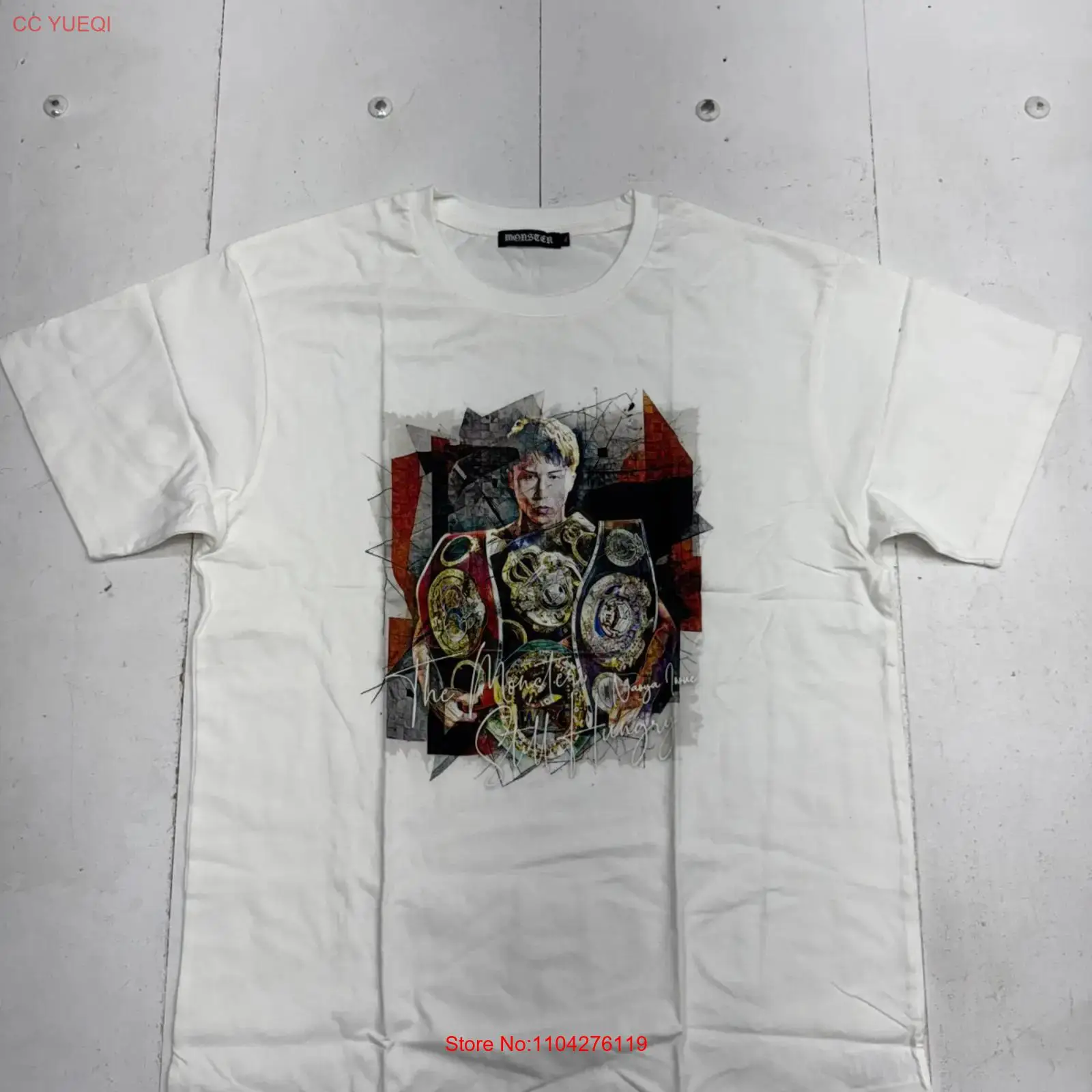 Xl Men'S Fashion - Monster Naoya Inoue White Print T