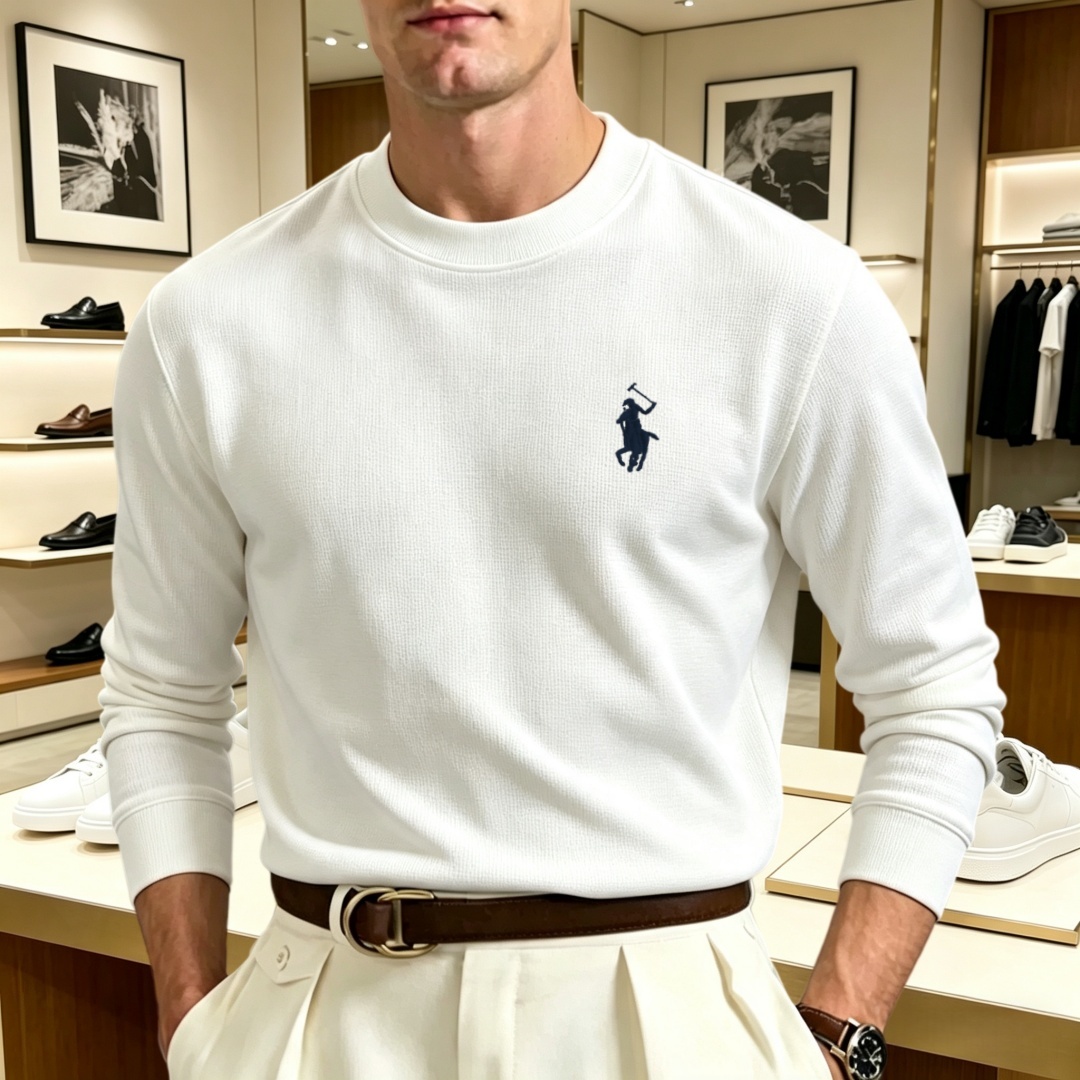 Mens Fashion Top - Soft cotton high-end brand men's long