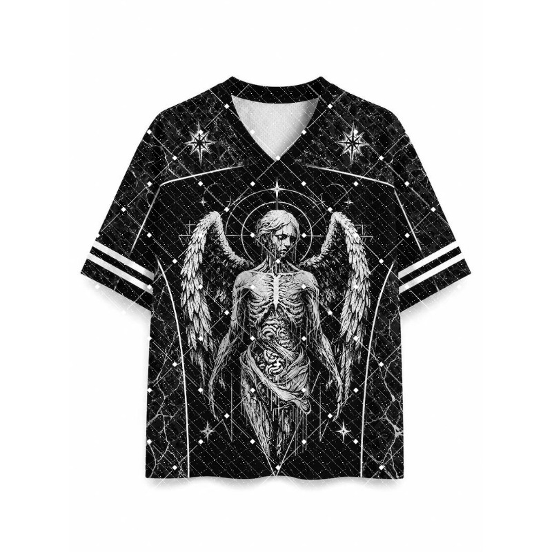 Men'S Fashion V Neck T Shirts - New Dark Style V-neck Quick Drying
