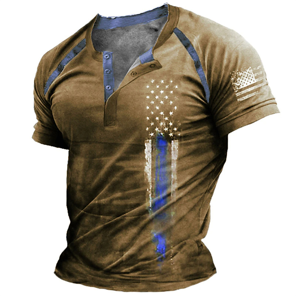 Men'S Fashion Designer - Funny 3D American Flag Print Men's