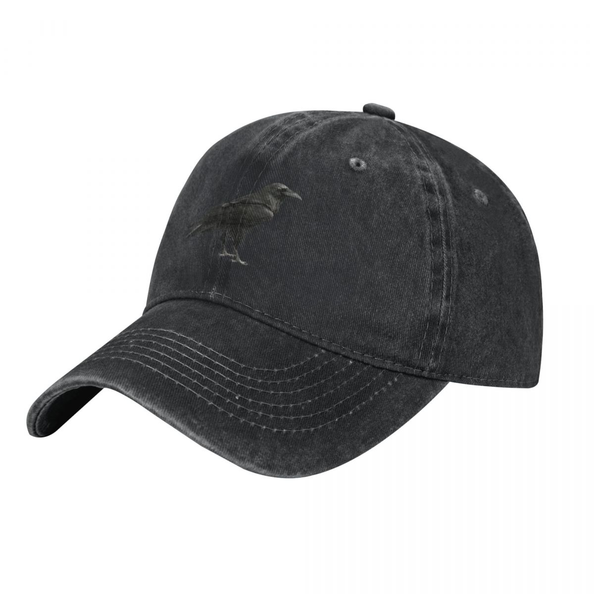 Men'S Fashion Outlets - Vintage Black Crow Raven Silhouette Baseball