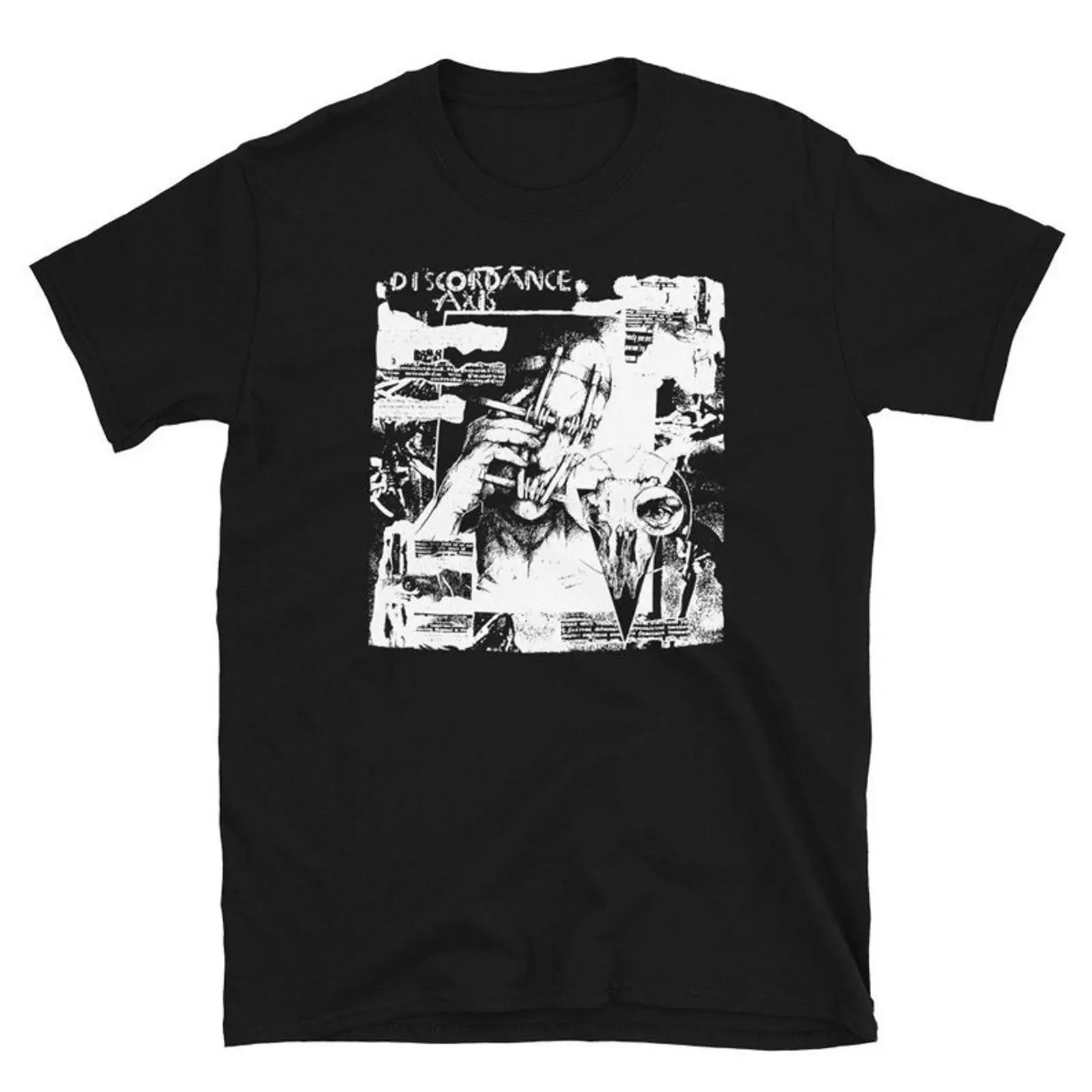 Mens Fashion Discord - Discordance Axis T Shirt Gothic Deathrock