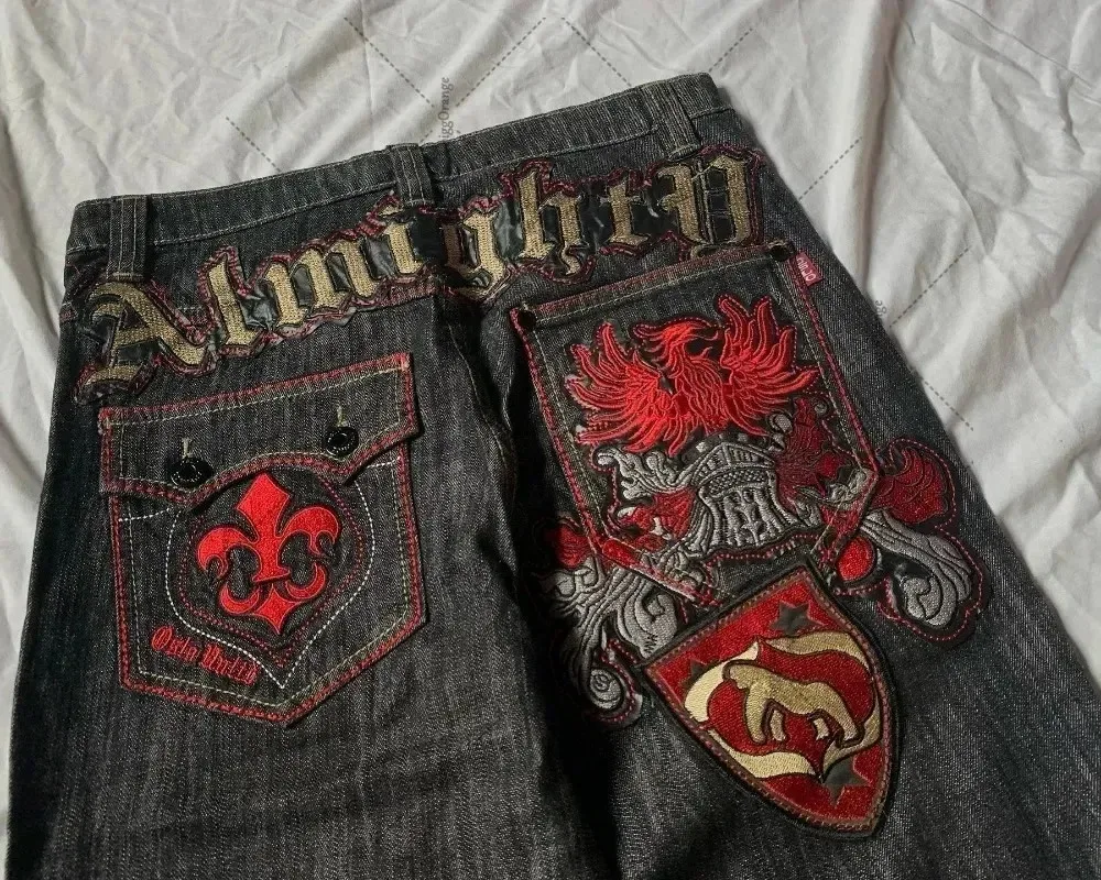 Men'S Fashion For 60 Year Old - Y2K retro american high street patchwork