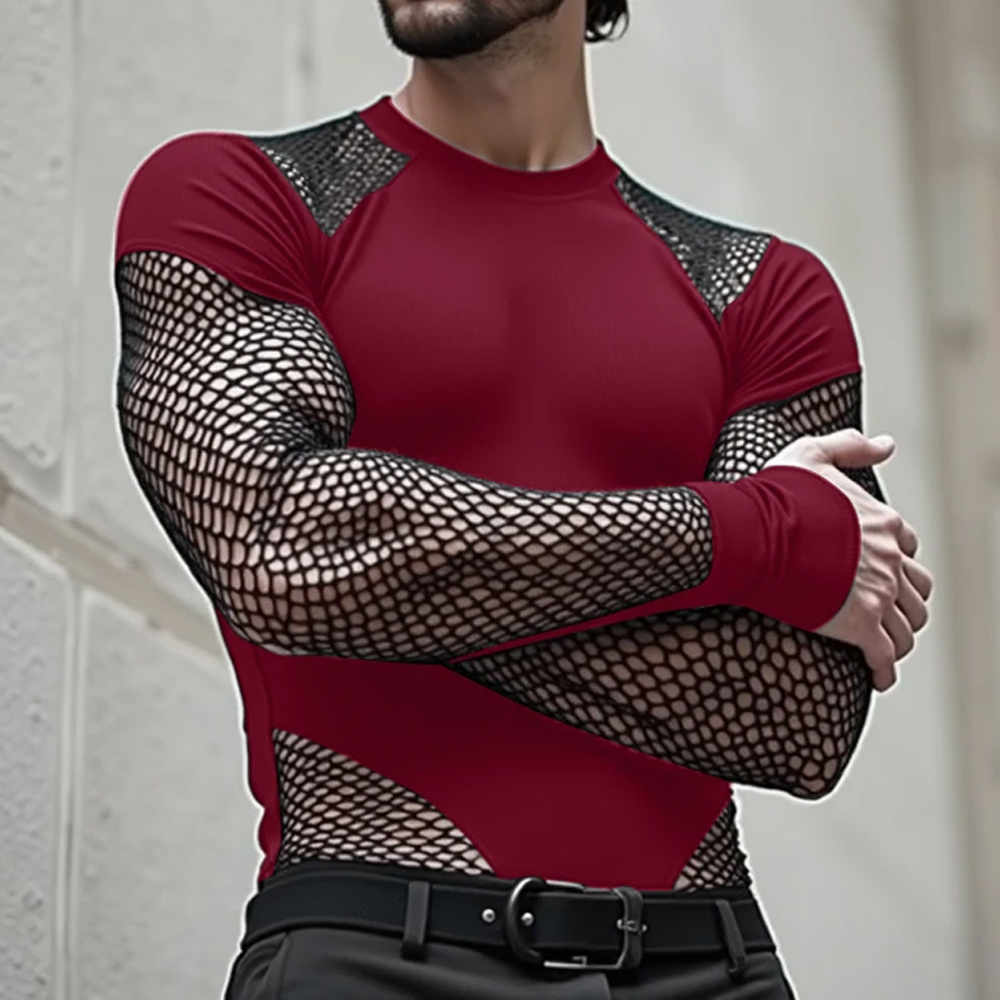 Men'S Fashion Designer - Men's Fashion Bodysuit Sexy Long Sleeve