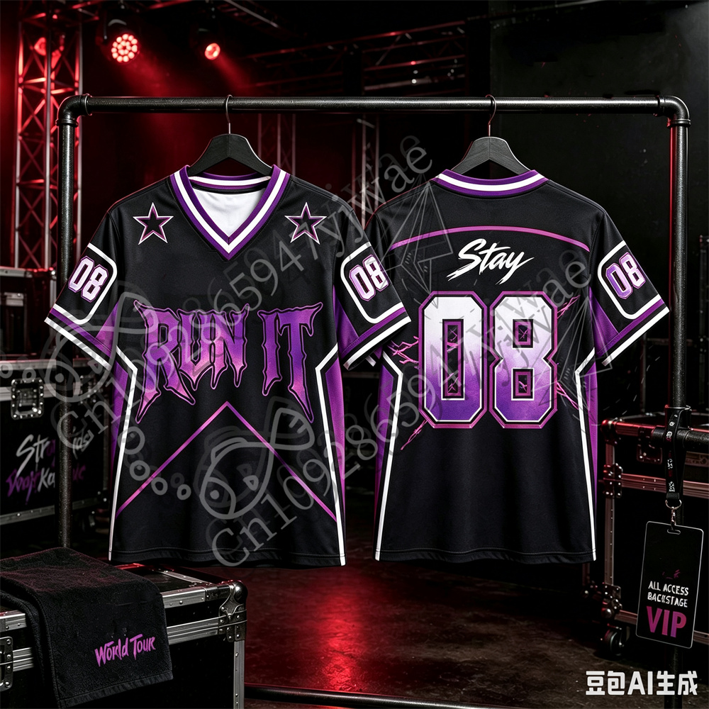 2026 Run It Jersey Kpop Concer - Men'S Fashion V Neck T Shirts 评论和价格