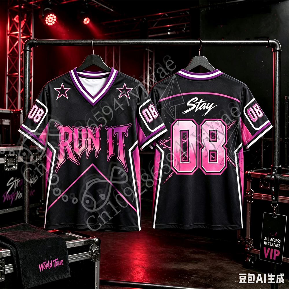 2026 Run It Jersey Kpop Concer - Men'S Fashion V Neck T Shirts 评论和价格