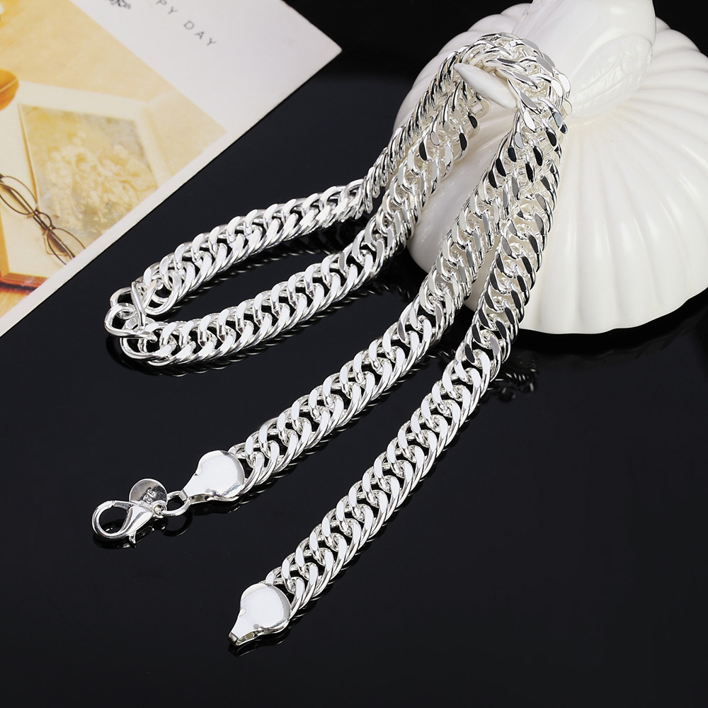 New 925 Sterling Silver 20/22/ - Xl Men'S Fashion 评论和价格