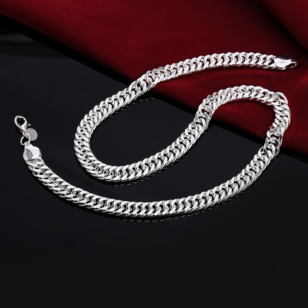 New 925 Sterling Silver 20/22/ - Xl Men'S Fashion 评论和价格