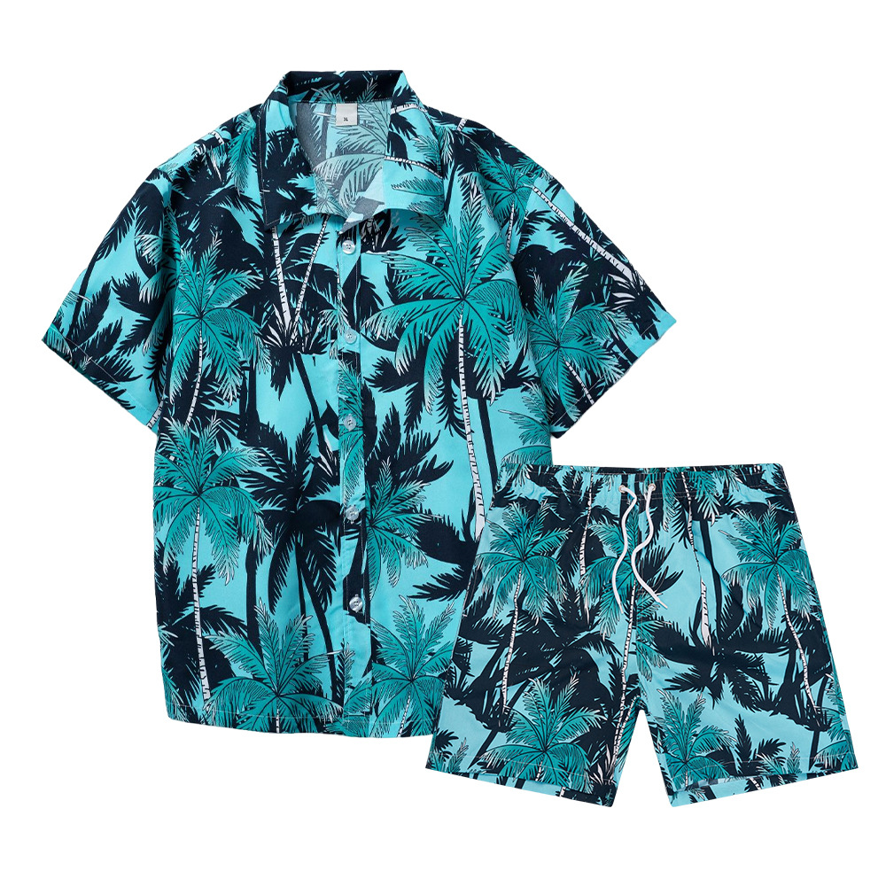 Hawaiian Coconut Tree 3D Print - Mens Fashion Suits 评论和价格