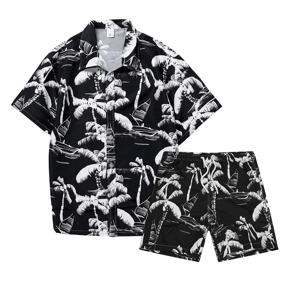 Hawaiian Coconut Tree 3D Print - Mens Fashion Suits 评论和价格