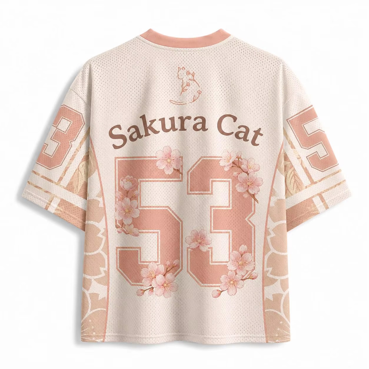 Sakura Tree Cat T Shirt 2026 S - Men'S Fashion V Neck T Shirts 评论和价格