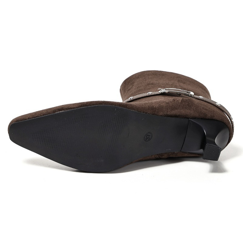 New Winter Suede Women High Bo - Mens Fashion Modern 评论和价格