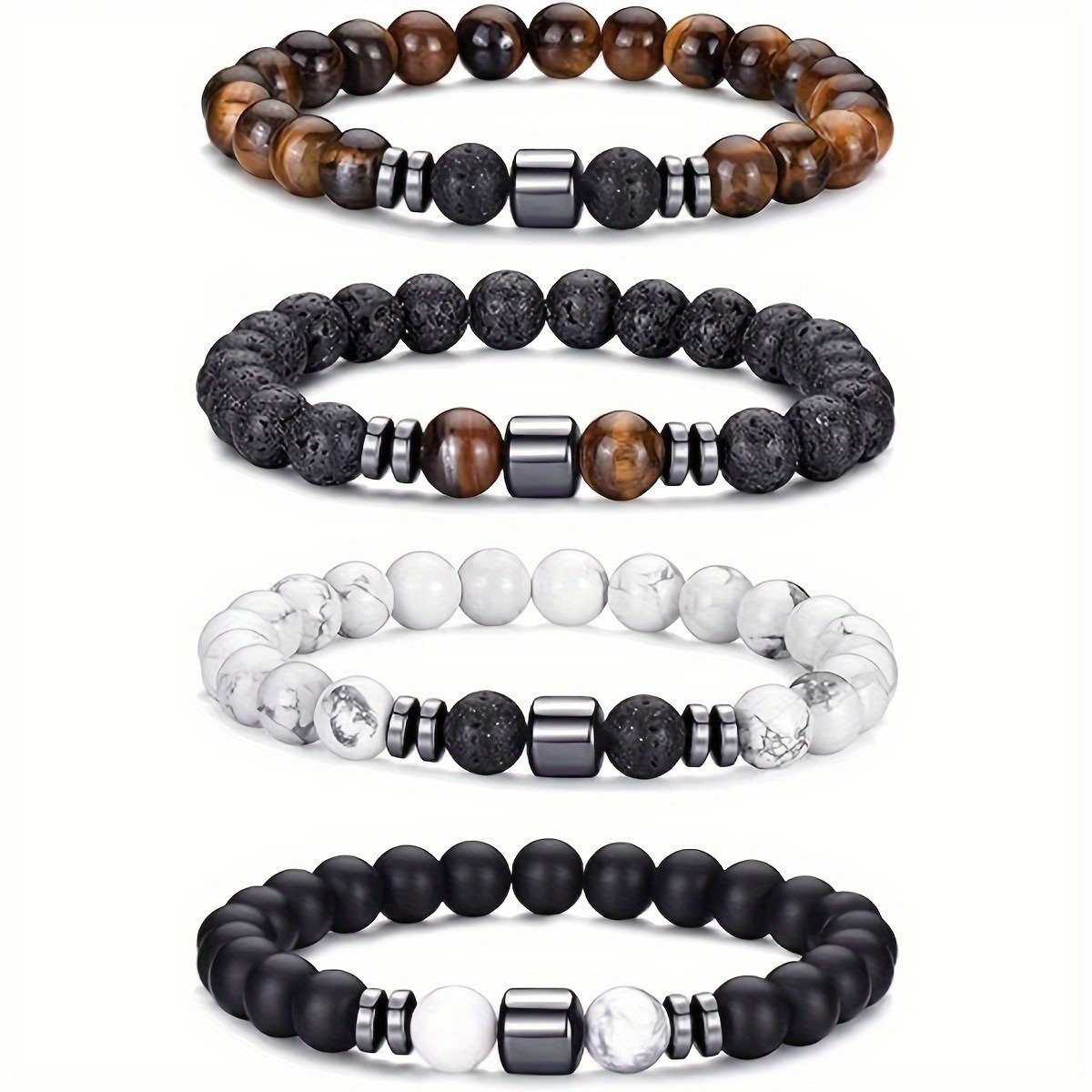 Cross-Border Beaded Bracelet A - Amazon Men'S Fashion 评论和价格