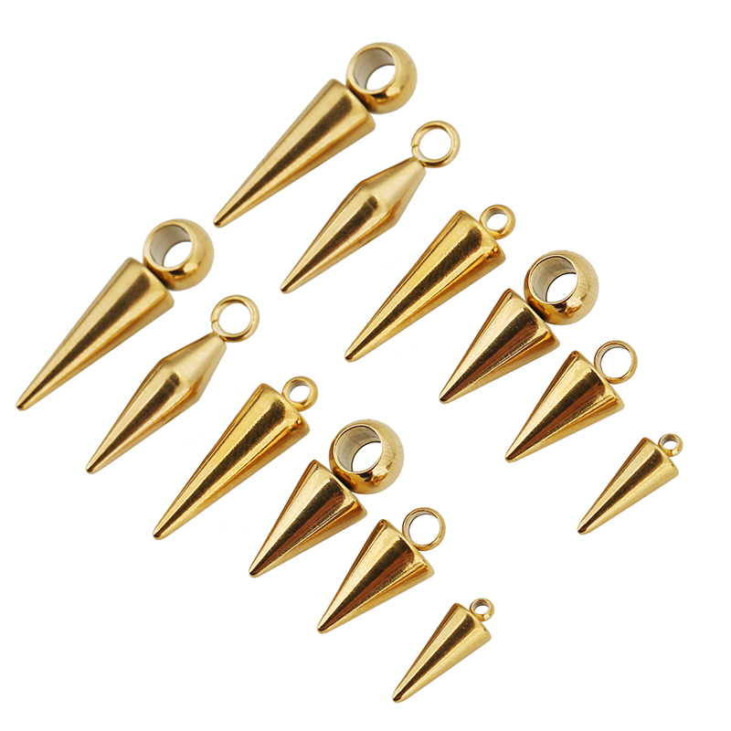 10pcs Stainless Steel Cone Cha - Men'S Fashion Jewelry 评论和价格