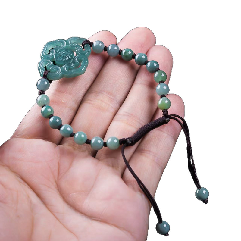 Natural Jadeite A-grade Bracel - Men'S Fashion Jewelry 评论和价格