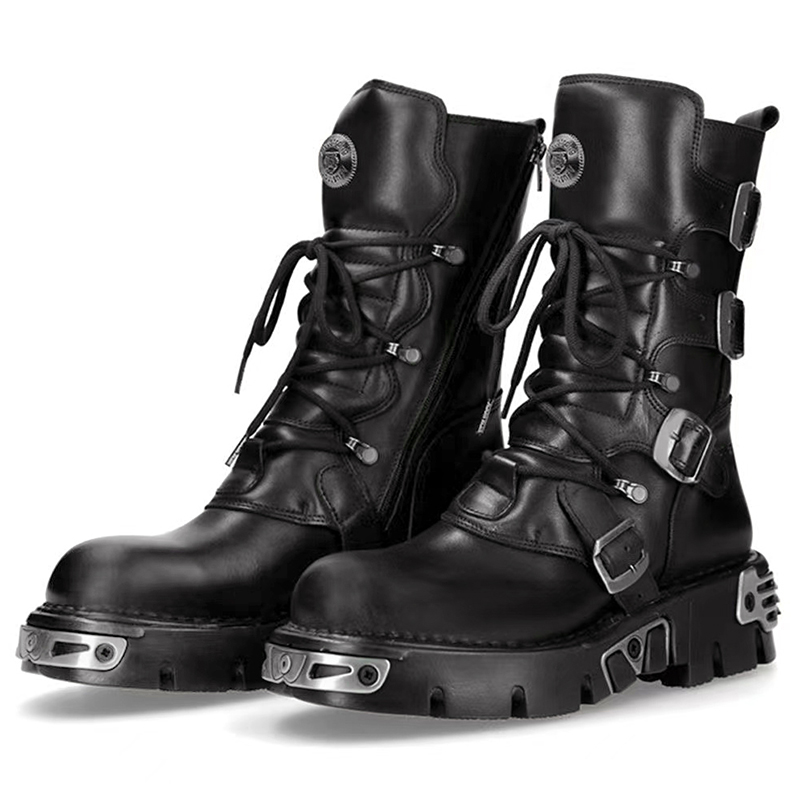 men luxury fashion punk gothic - Fashion Men'S Boots 评论和价格