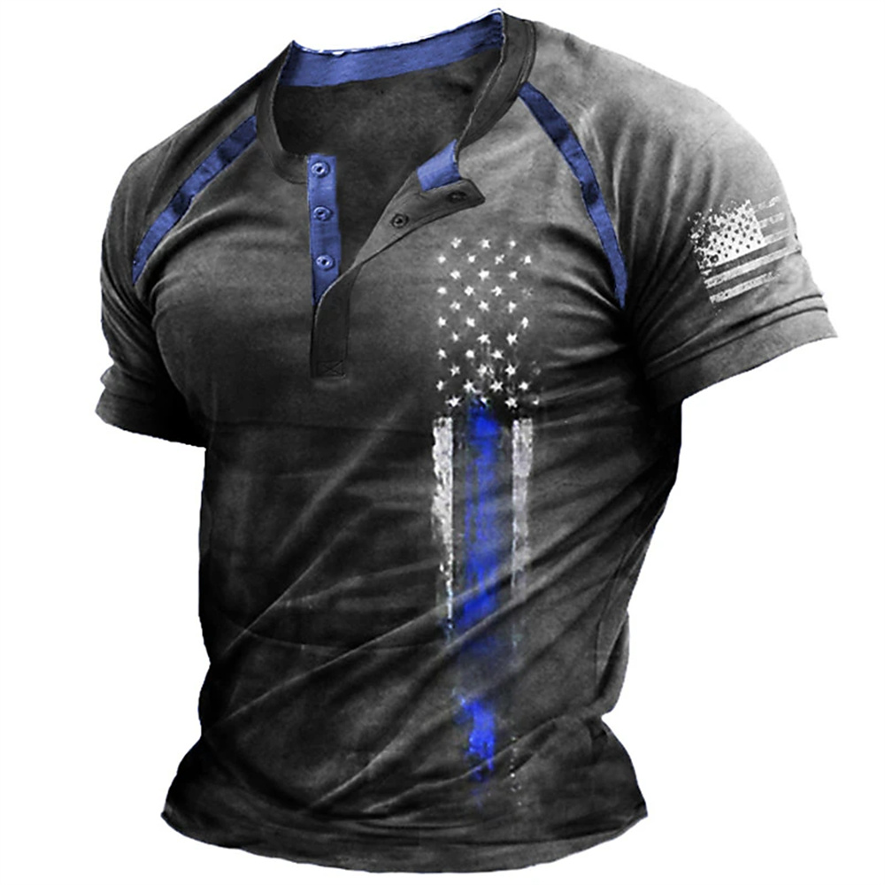 Funny 3D American Flag Print M - Men'S Fashion Designer 评论和价格