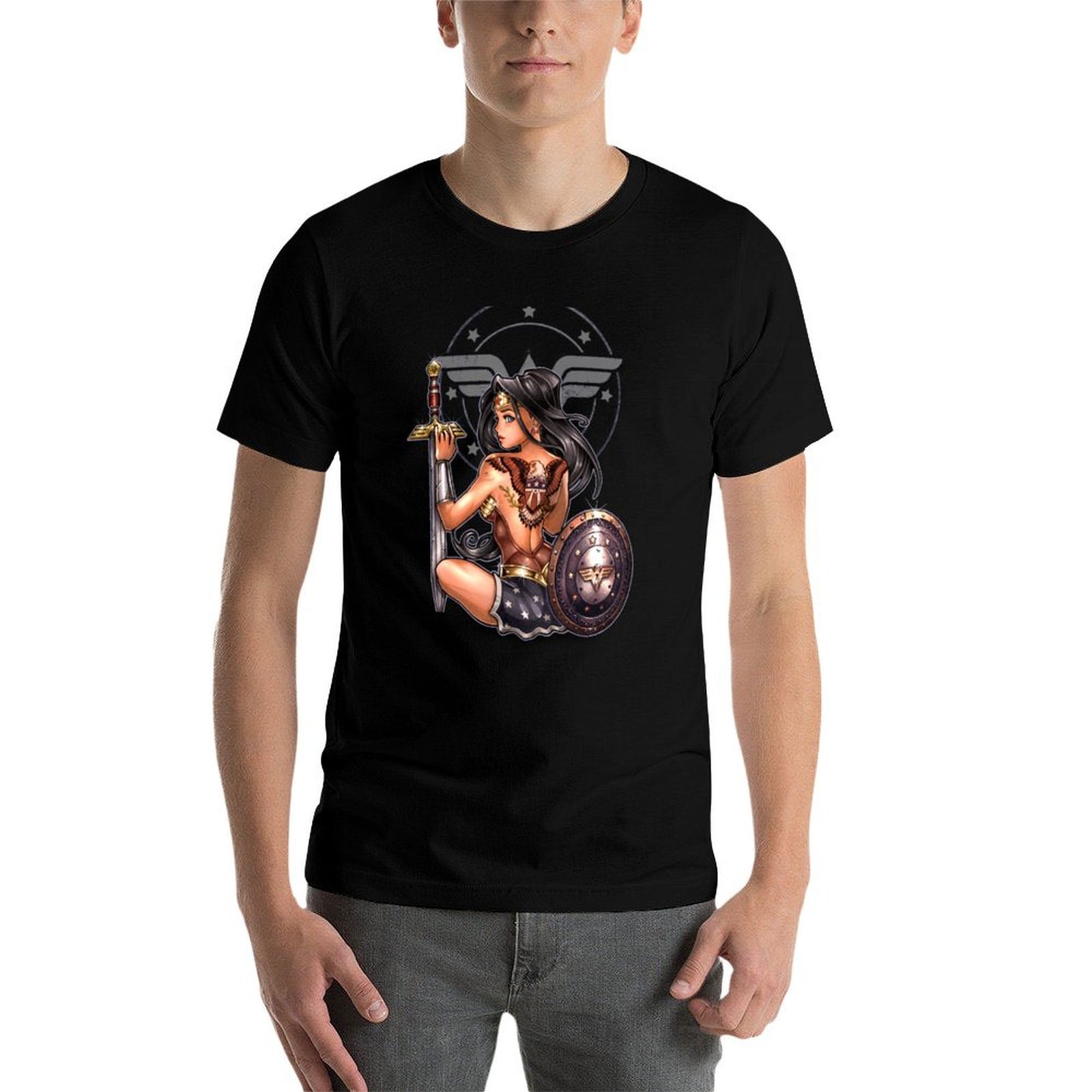 AMAZON pinup version T-Shirt F - Amazon Men'S Fashion 评论和价格