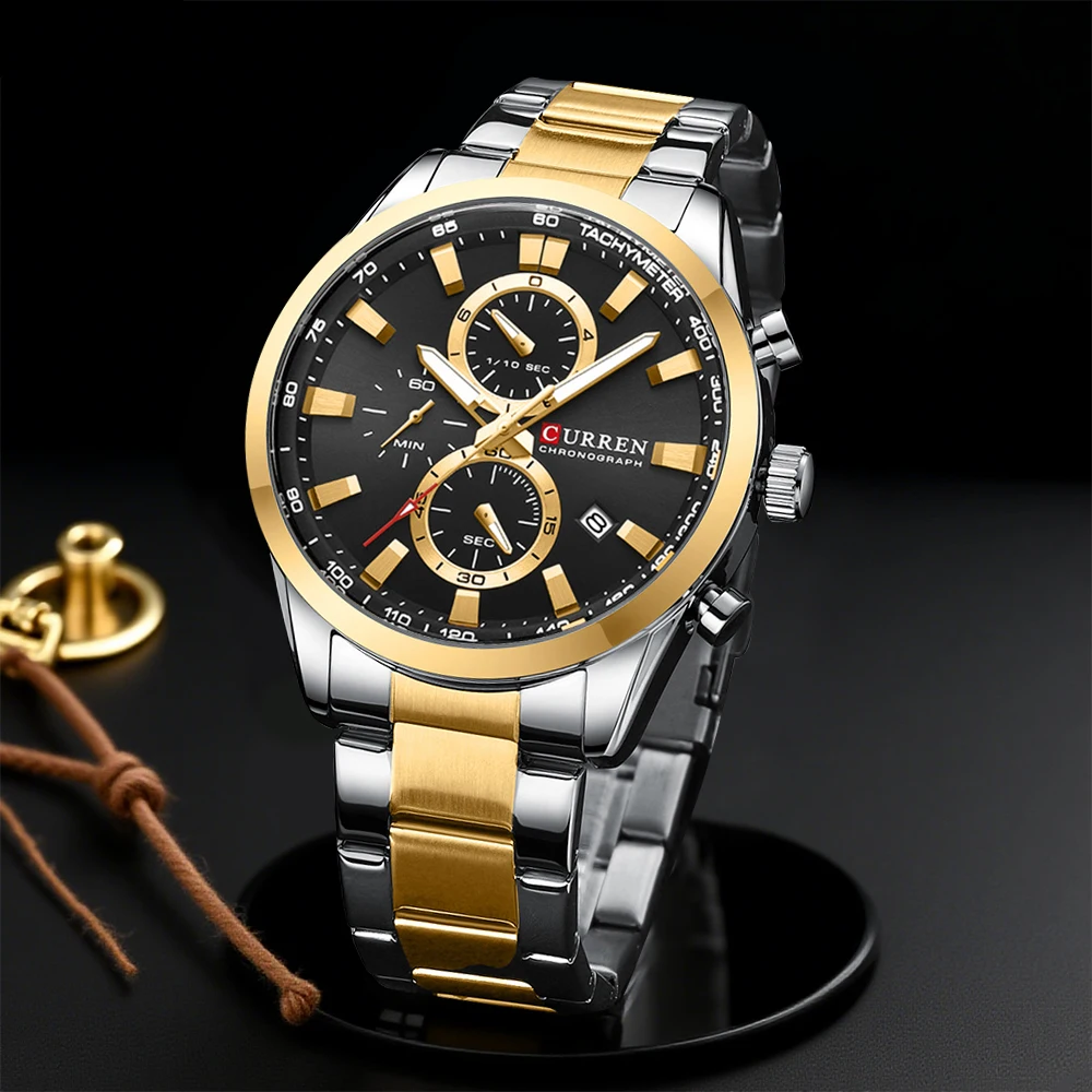 CURREN Casual Quartz Chrono Sp - Men'S Fashion Jewelry 评论和价格