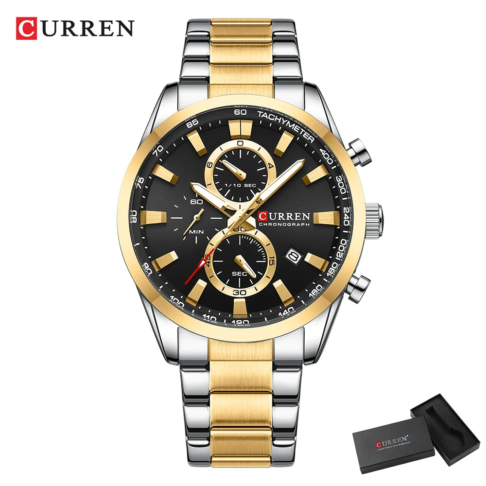 CURREN Casual Quartz Chrono Sp - Men'S Fashion Jewelry 评论和价格