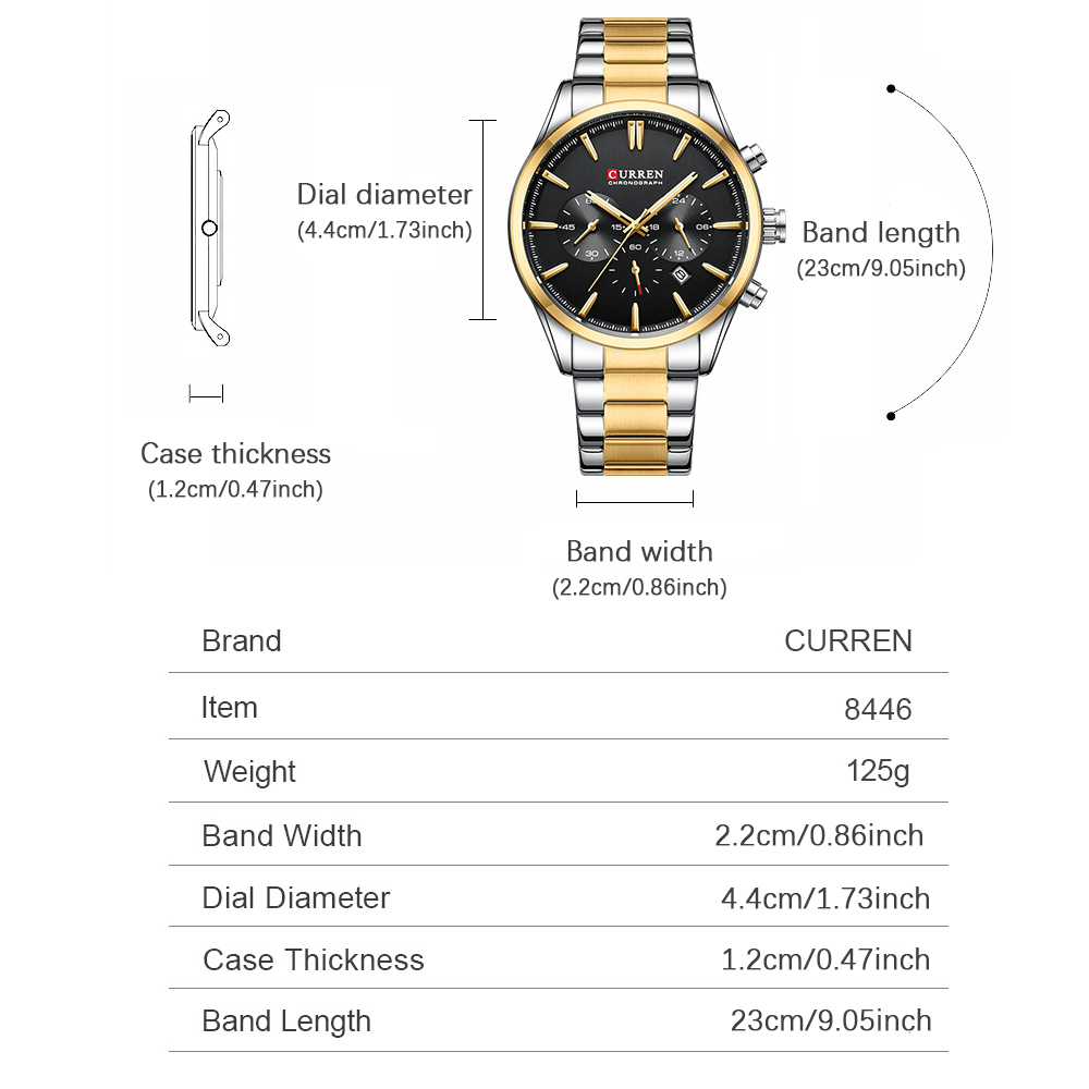 CURREN Casual Quartz Chrono Sp - Men'S Fashion Jewelry 评论和价格