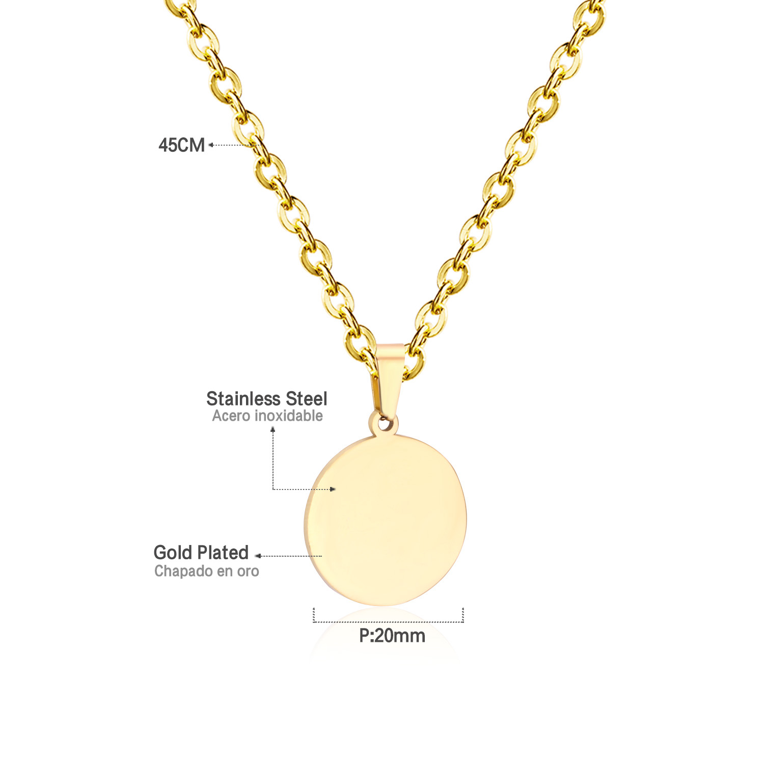 LUXUSTEEL Simple Tag Pendant N - Mens Fashion Discord 评论和价格
