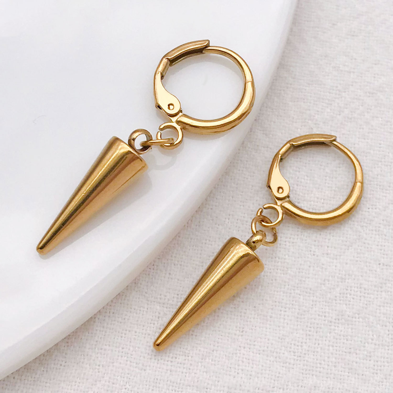 8PCS Stainless Steel Cone Char - Men'S Fashion Jewelry 评论和价格