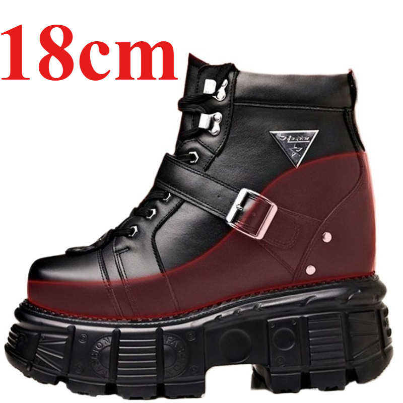 Genuine Leather Motorcycle Boo - Fashion Men'S Boots 评论和价格