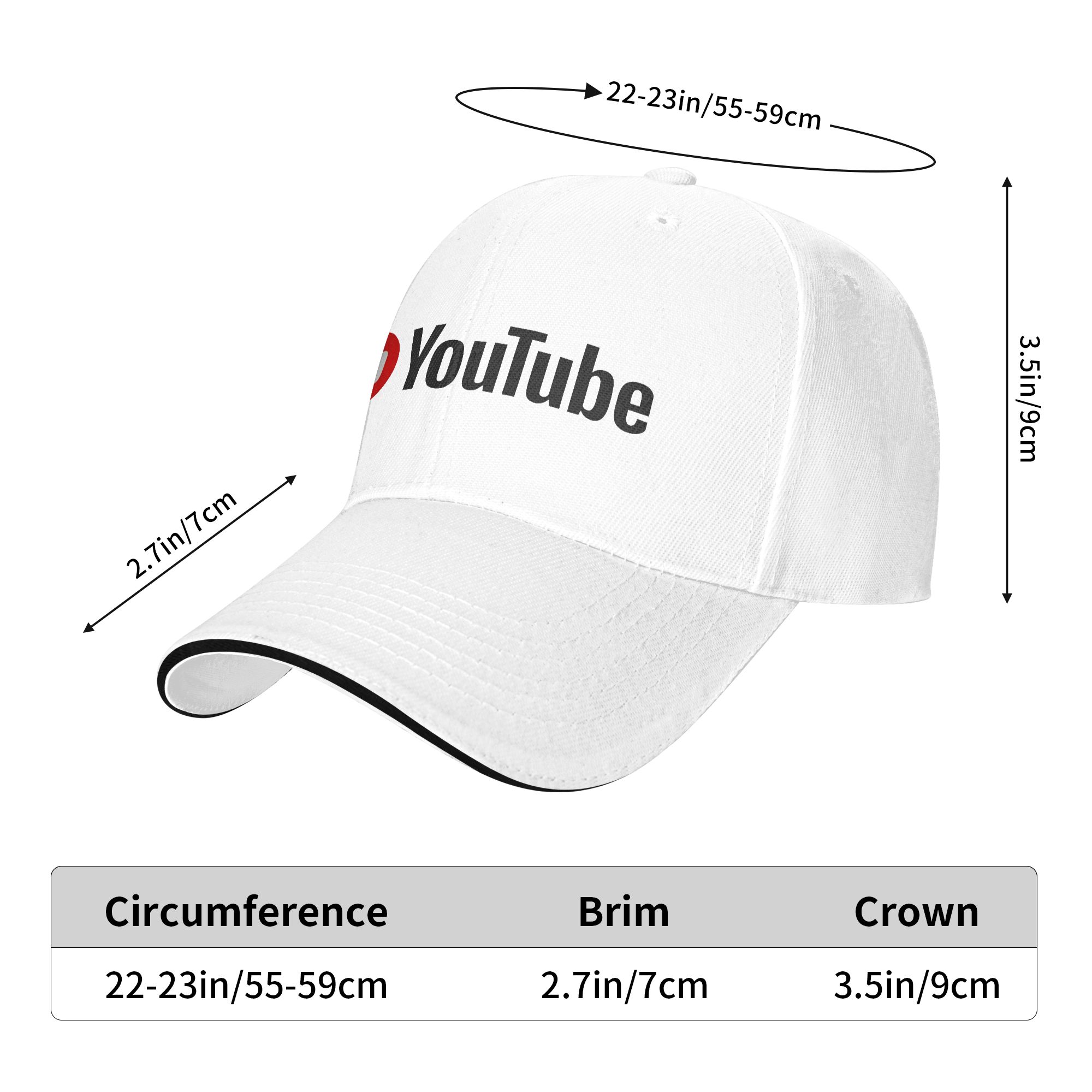 YouTube Sun Baseball Cap Summe - Men Fashion Youtubers 评论和价格