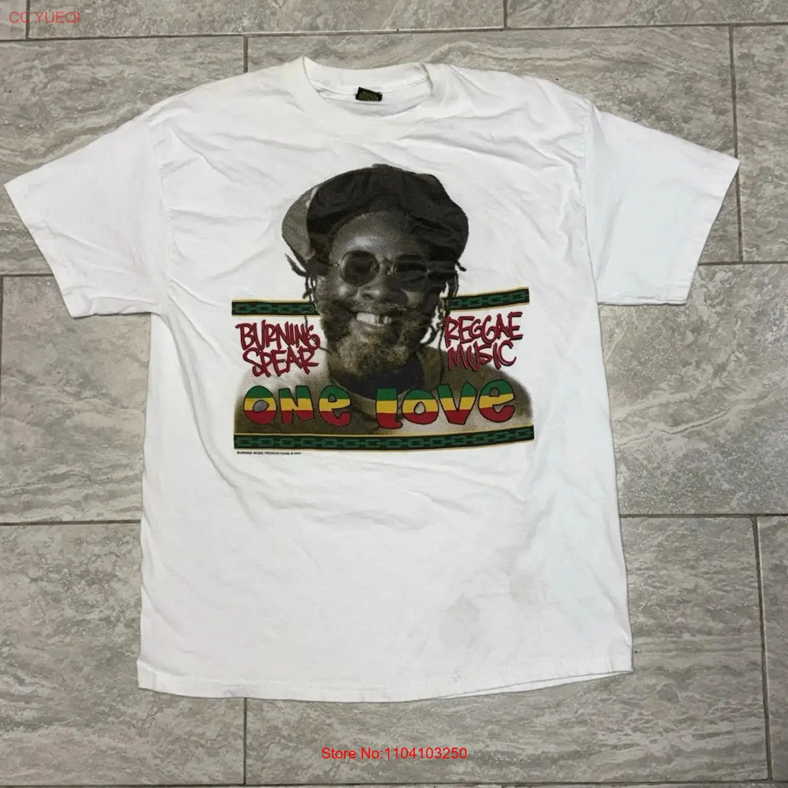 Vintage 1996 Burning Spear XL  - Xl Men'S Fashion 评论和价格