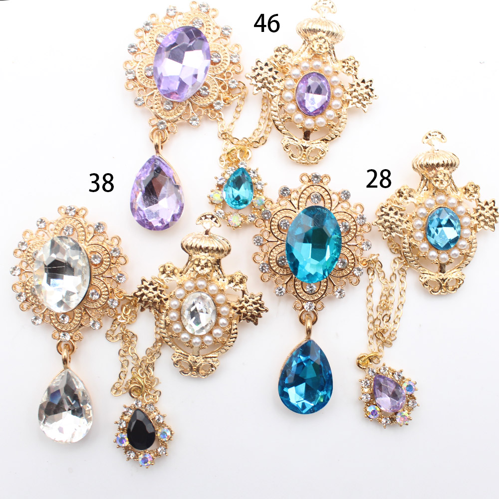 New alloy glass pin chain pear - Men'S Fashion Jewelry 评论和价格