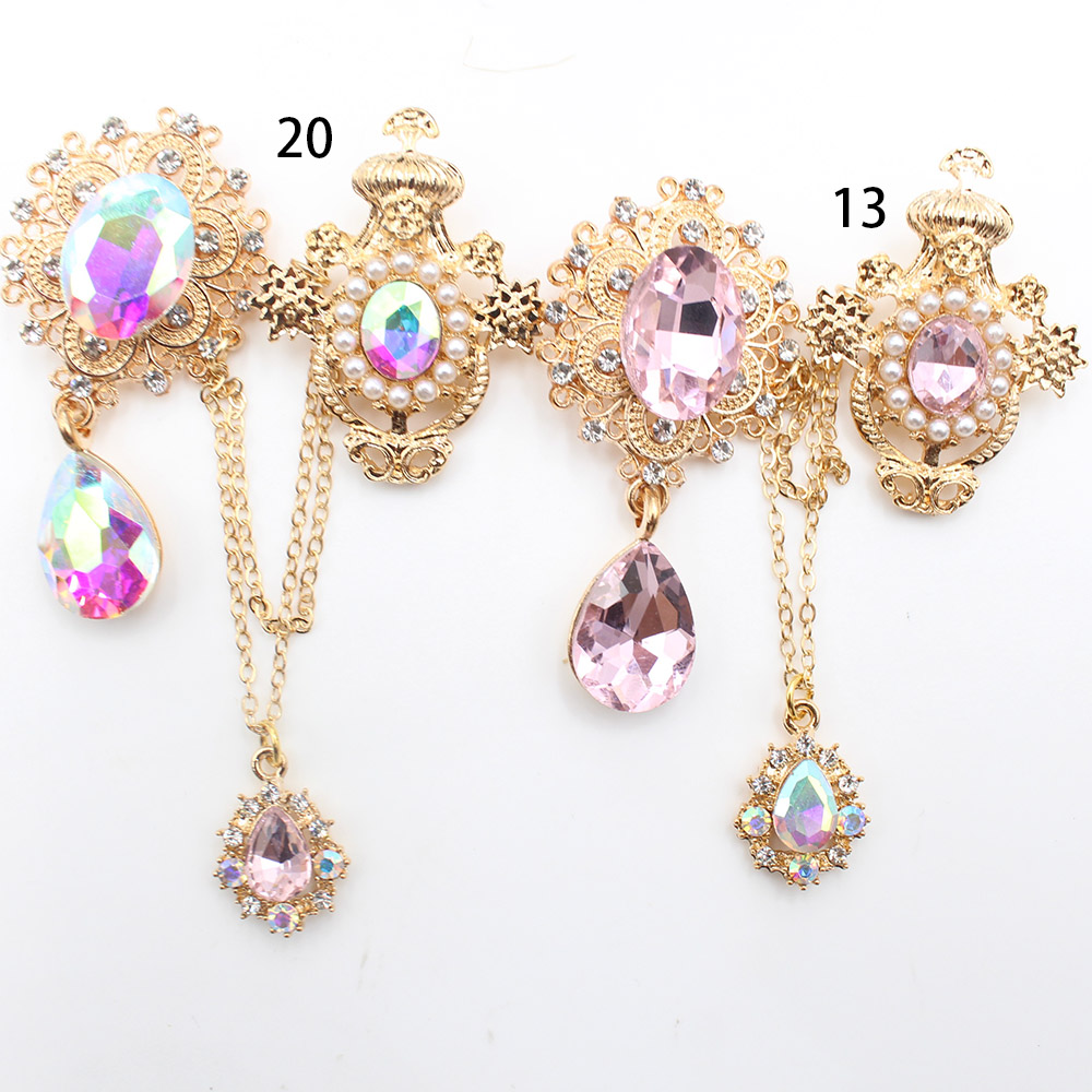 New alloy glass pin chain pear - Men'S Fashion Jewelry 评论和价格