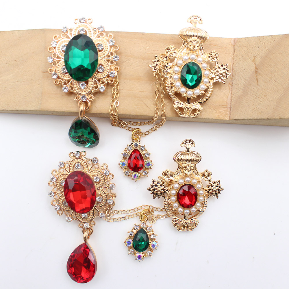 New alloy glass pin chain pear - Men'S Fashion Jewelry 评论和价格