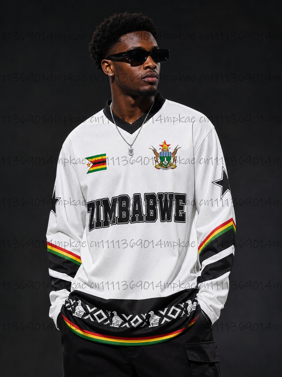 Autumn Zimbabwe Ethnic Street  - Mens Fashion Top 评论和价格