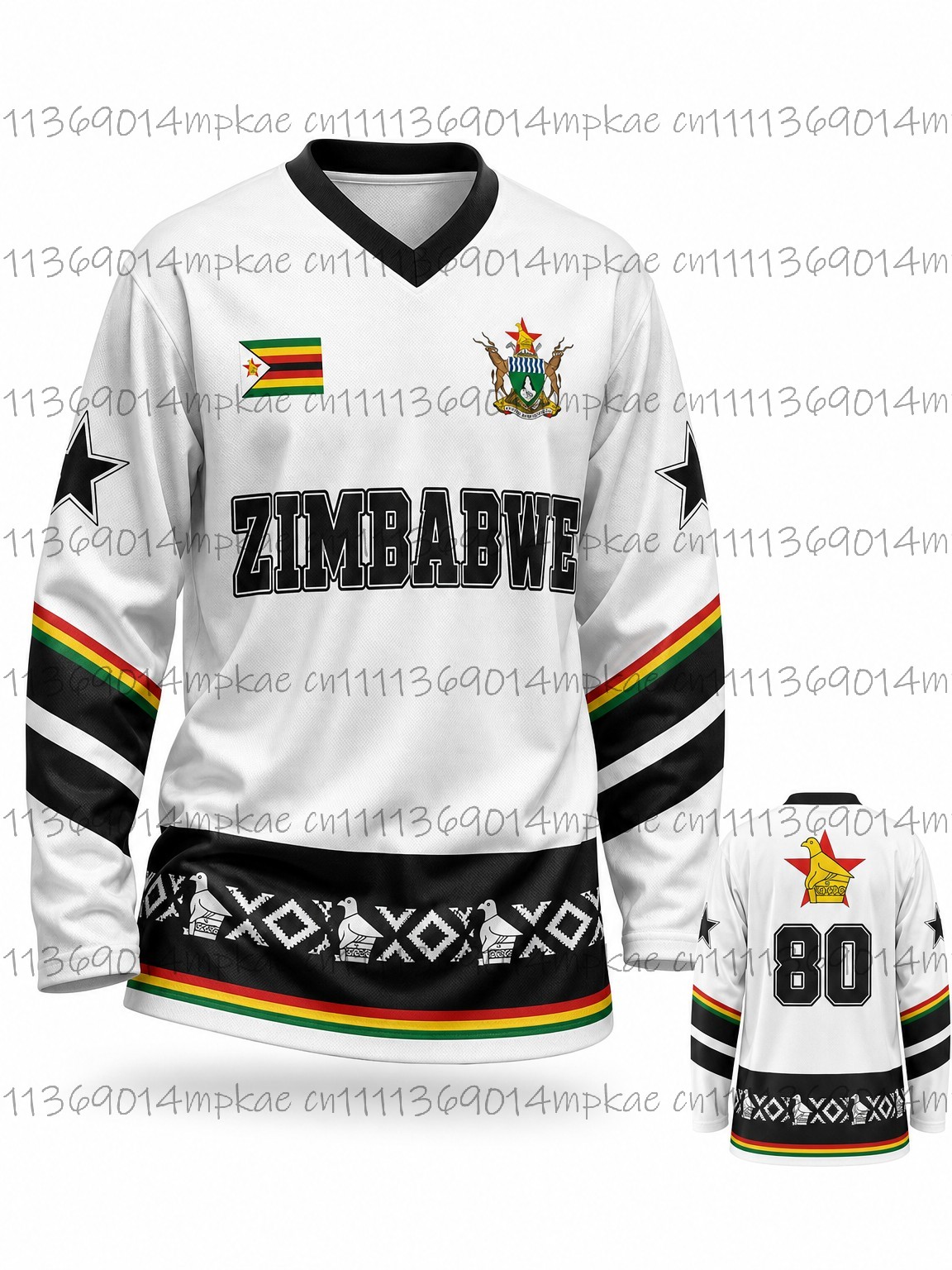 Autumn Zimbabwe Ethnic Street  - Mens Fashion Top 评论和价格